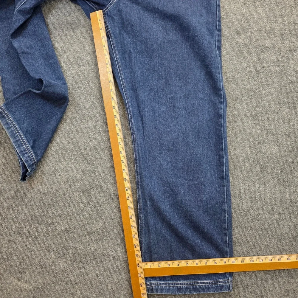 VTG Elephant Jeans Mens 34x31 Blue Denim Carpenter Wide Leg Baggy Hip Hop Skater